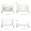 Gaia Hera Complete Sleep Cot & Co-Sleep Crib with Mattress - Scandi White/Natural