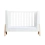 Gaia Hera Complete Sleep Cot & Co-Sleep Crib with Mattress - Scandi White/Natural