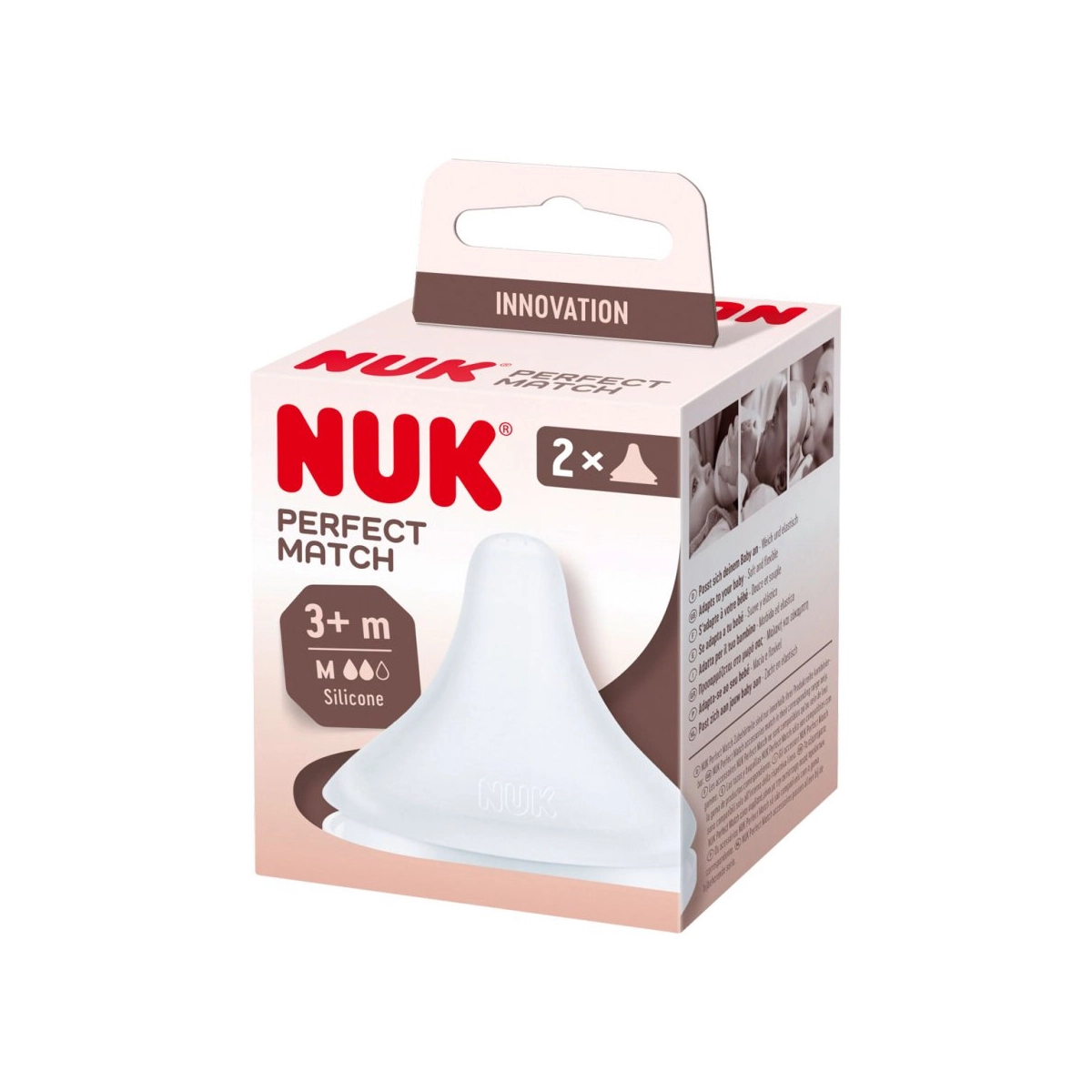 NUK Perfect Match Teat Medium Flow Pack of 2