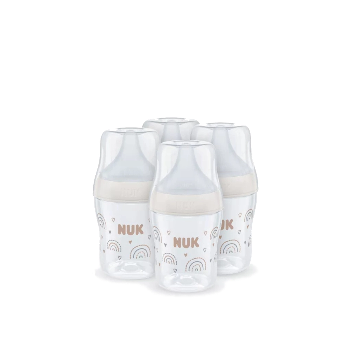 NUK Perfect Match Pack of 4 Starter Set 150ML Bottles