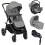 Graco Near2Me DLX Trio Travel System with Snug Turn Base - Ash