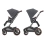 Maxi Cosi Fame Pushchair & Carrycot - Twillic Truffle (Black Wheels)