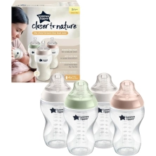 Tommee Tippee Pack of 4 Natural Start Baby Bottle