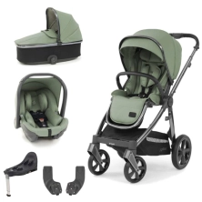 BabyStyle Oyster 3 Gun Metal Chassis Essential 5 Piece Travel System - Spearmint