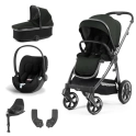 BabyStyle Oyster 3 Essential 5pc Bundle with Cybex Cloud T Car Seat & Base - Black Olive