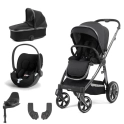 BabyStyle Oyster 3 Essential 5pc Bundle with Cybex Cloud T Car Seat & Base - Carbonite + FREE Oyster Organiser!