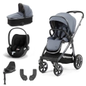 BabyStyle Oyster 3 Essential 5pc Bundle with Cybex Cloud T Car Seat & Base - Dream Blue + FREE Oyster Organiser!