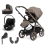 BabyStyle Oyster 3 Bronze Chassis Essential 5 Piece Bundle with Cybex Cloud T Car Seat & Base - Mink (New)