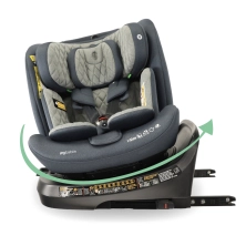 My Babiie Spin Top Tether Group 0+/1/2/3 i-Size Car Seat - Slate Blue (MBCSSPINTTCH)