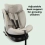 My Babiie Spin Top Tether Group 0+/1/2/3 i-Size Car Seat - Grey Melange (MBCSSPINTTGM)