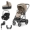 BabyStyle Oyster 3 Gun Metal Chassis Essential 5 Piece Bundle with Maxi Cosi Pebble 360 Pro Car Seat & Base - Butterscotch (New)