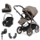 BabyStyle Oyster 3 Bronze Chassis Essential 5 Piece Bundle with Maxi Cosi Pebble 360 Pro Car Seat & Base - Mink (New)