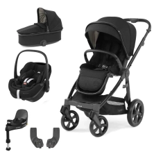 BabyStyle Oyster 3 Essential 5pc Bundle with Maxi Cosi Pebble 360 Pro Car Seat & Base - Pixel/Black