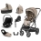 BabyStyle Oyster 3 Gun Metal Chassis Luxury 7 Piece Bundle with Cybex Cloud T Car Seat & Base - Butterscotch (New)