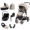 BabyStyle Oyster 3 Luxury 7pc Bundle with Cybex Cloud T Car Seat & Base - Creme Brulee