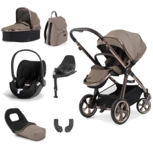 BabyStyle Oyster 3 Luxury 7pc Bundle with Cybex Cloud T Car Seat & Base - Mink + FREE Oyster Organiser!