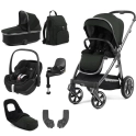 BabyStyle Oyster 3 Luxury 7pc Bundle with Maxi Cosi Pebble 360 Car Seat & Base - Black Olive