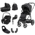 BabyStyle Oyster 3 Luxury 7pc Bundle with Maxi Cosi Pebble 360 Car Seat & Base - Carbonite + FREE Oyster Organiser!