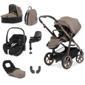 BabyStyle Oyster 3 Luxury 7pc Bundle with Maxi Cosi Pebble 360 Car Seat & Base - Mink