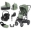 BabyStyle Oyster 3 Gun Metal Chassis Luxury 7 Piece Bundle with Maxi Cosi Pebble 360 Car Seat & Base - Spearmint (New)