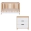 Tutti Bambini Hygge Mini 2 Piece Room Set - Light Oak/White Sand