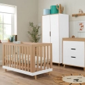 Tutti Bambini Hygge Mini 3 Piece Room Set - White/Light Oak