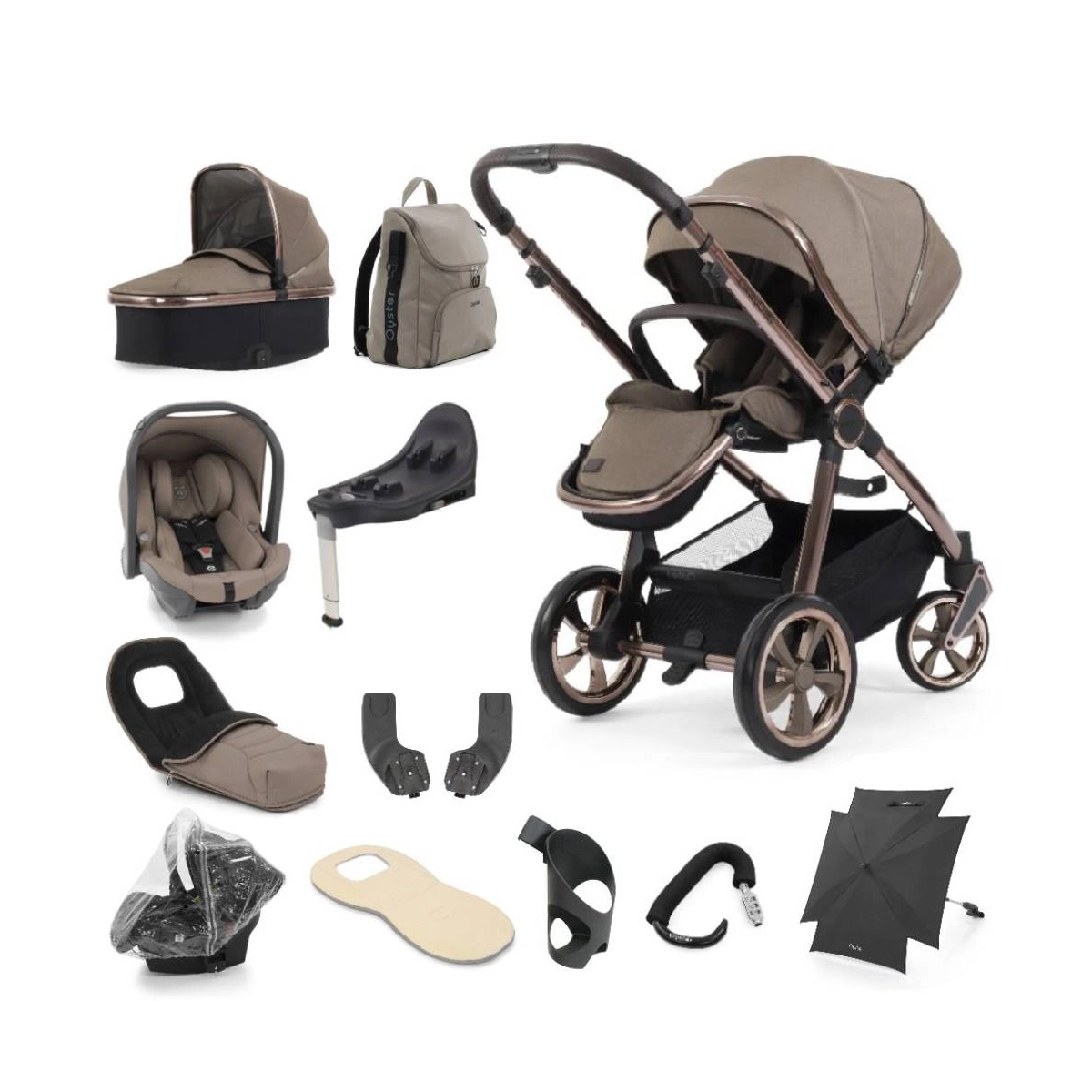 BabyStyle Oyster 3 Bronze Chassis 12 Piece Ultimate Travel System