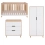 Tutti Bambini Hygge 3 Piece Room Set - White/Light Oak