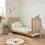 Tutti Bambini Hygge Cotbed - White/Light Oak