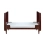 Tutti Bambini Japandi Mini Cot Bed - Warm Walnut