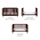 Tutti Bambini Japandi Mini Cot Bed - Warm Walnut