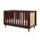 Tutti Bambini Japandi Cot Bed - Warm Walnut