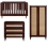 Tutti Bambini Japandi 3 Piece Roomset - Warm Walnut