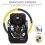 Kinderkraft COMFORT UP i-Size Group 1/2/3 Car Seat By Melanie - Happy Shapes