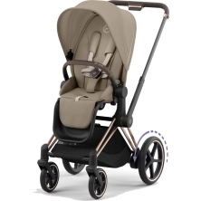 Cybex ePriam Pushchair - Rosegold/Cozy Beige