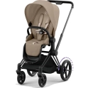 Cybex ePriam Pushchair - Matt Black/Cozy Beige