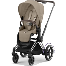 Cybex ePriam Pushchair - Chrome Brown/Cozy Beige