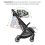 Kinderkraft Nubi 2 Compact Stroller - Happy Shapes