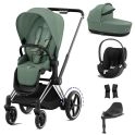 Cybex ePriam Cloud T i-Size Bundles - Chrome Black/Leaf Green