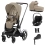 Cybex ePriam Cloud T i-Size Bundles - Chrome Black/Cozy Beige