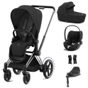 Cybex ePriam Cloud T i-Size Bundles - Chrome Black/Sepia Black