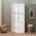 Silver Cross Bromley White Wardrobe - White