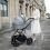 Babymore Chia Pram Pushchair - Pearl Grey