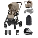 Cybex Balios S Lux Essential Bundle - Almond Beige/Taupe