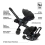 Doona X Recline Car Seat & Stroller with Isofix Base Bundle - Nitro Black