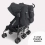 My Babiie MB12 Lightweight Twin Stroller - Black (MB12BL)