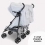 My Babiie MB12 Lightweight Twin Stroller - Grey (MB12GRY)