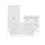 Silver Cross Bromley White 3 Piece Furniture Set - White