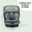 My Babiie Group 1/2/3 i-Size Car Seat - Charcoal (MBCS123BCH)