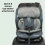 My Babiie Group 1/2/3 i-Size Car Seat - Charcoal (MBCS123BCH)